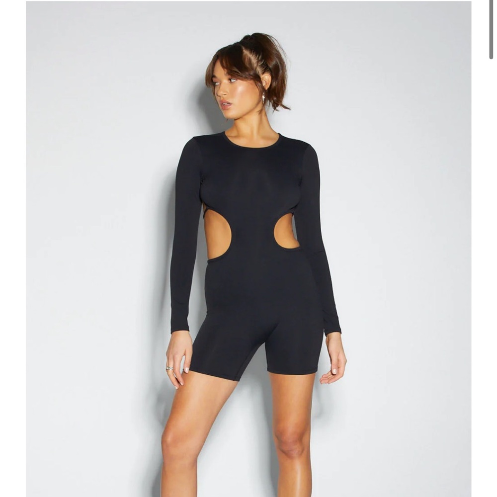 ELADAY | Palisades Fitted Playsuit/ romper / Black